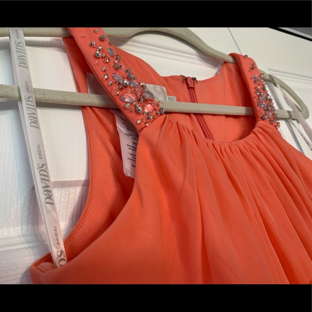 David’s Bridal Size 8 Coral Dress
